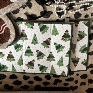 Christmas tree sink mat